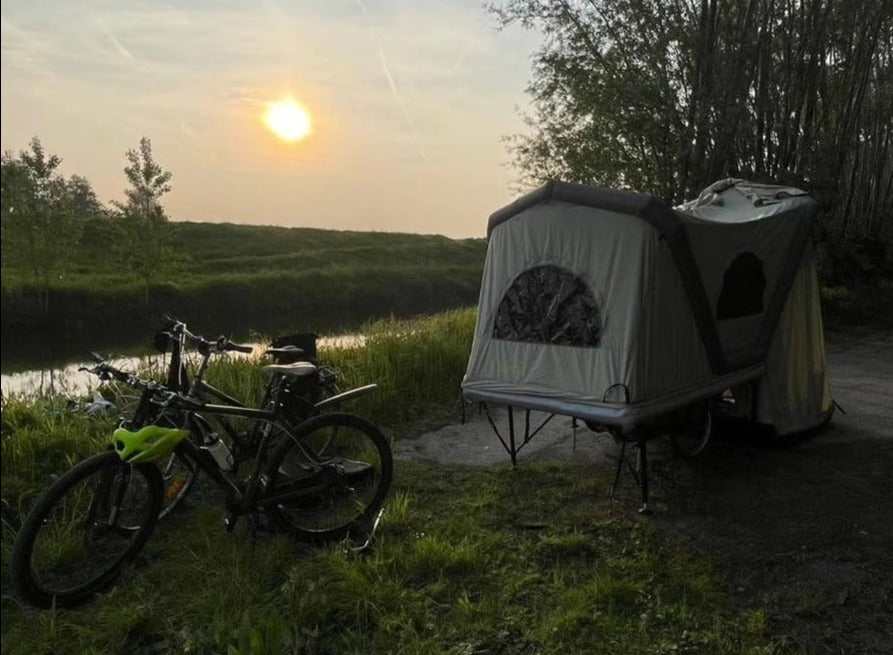 B TURTLE microcaravan voor fietsen