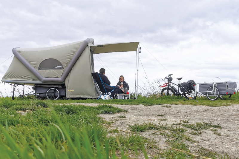 B TURTLE microcaravan voor fietsen
